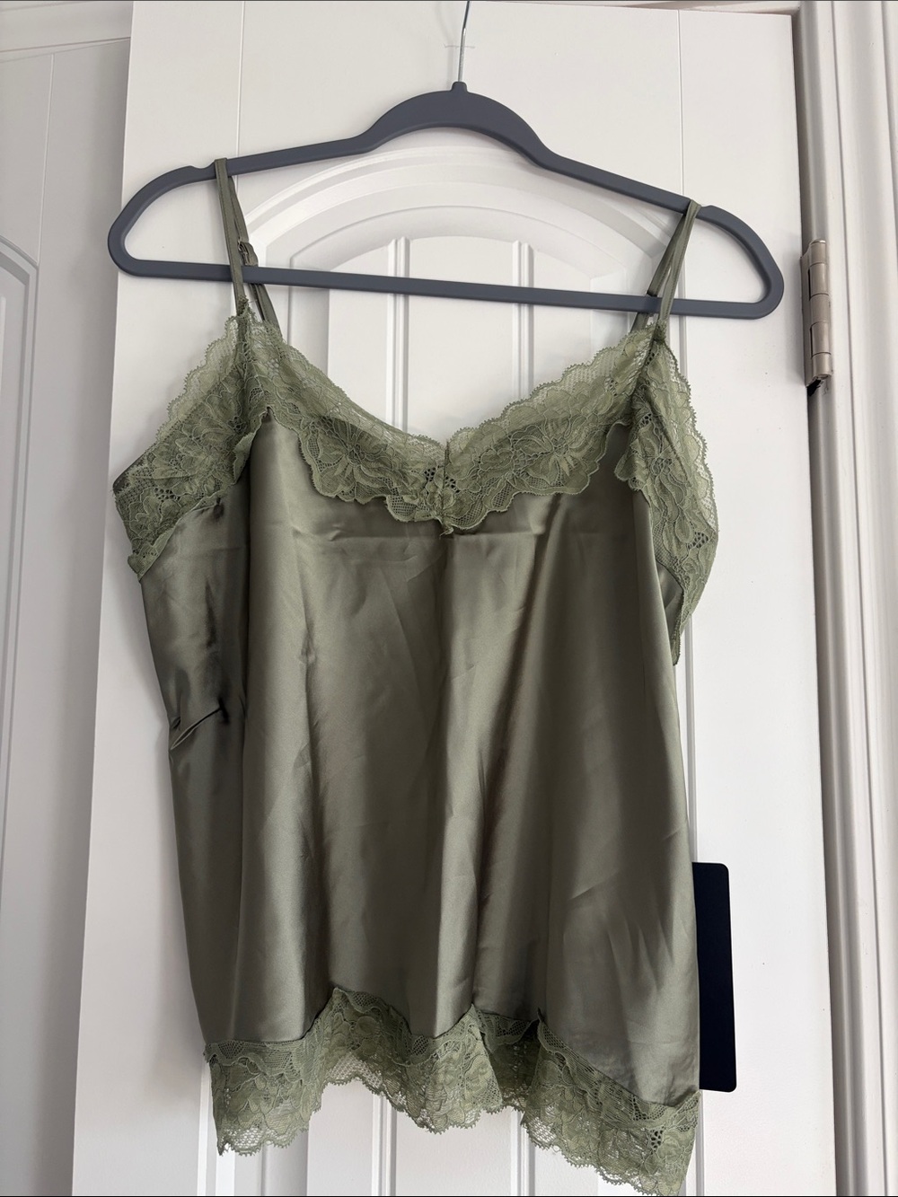 Lulus Olive Lace Satin Cami